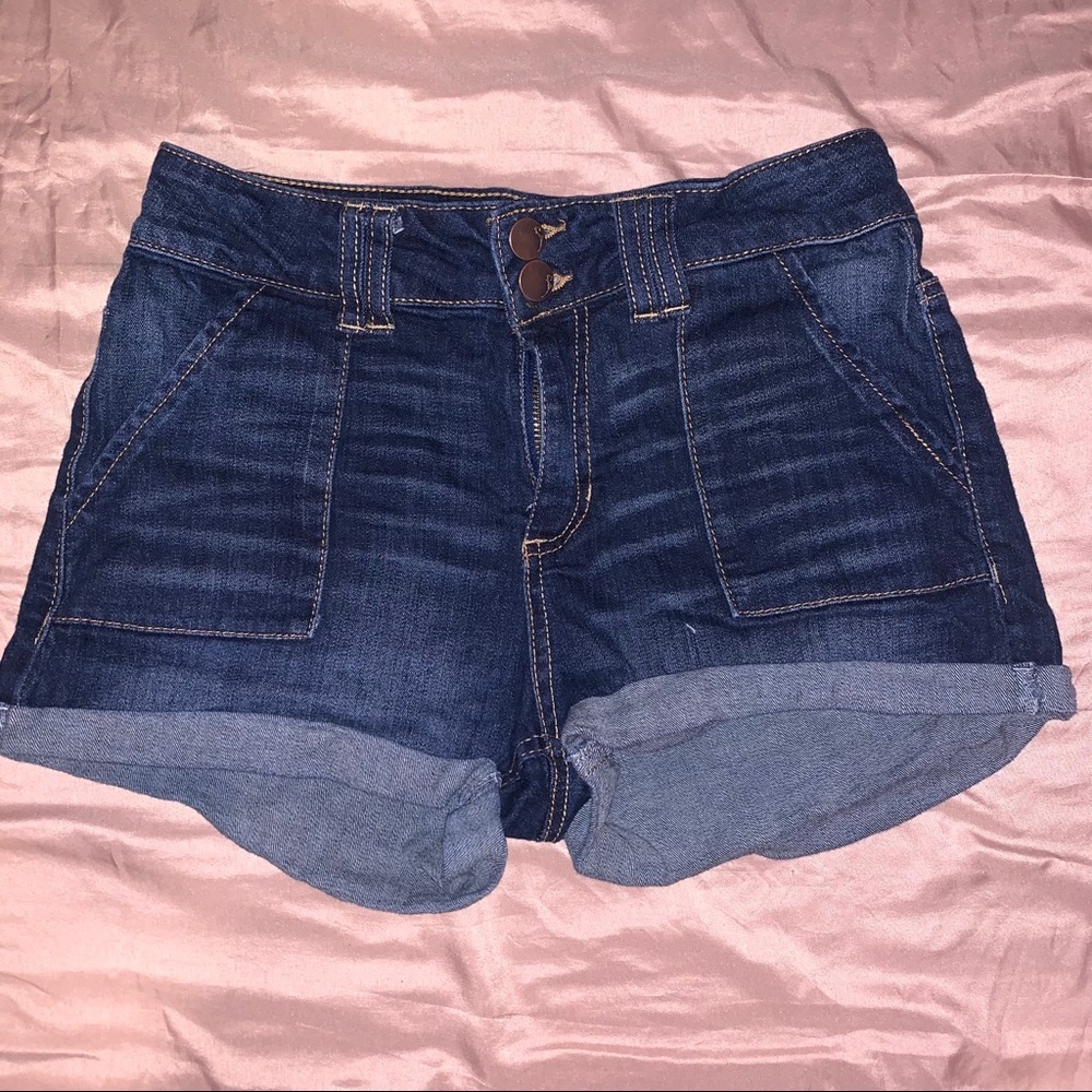 Blue Denim Shorts